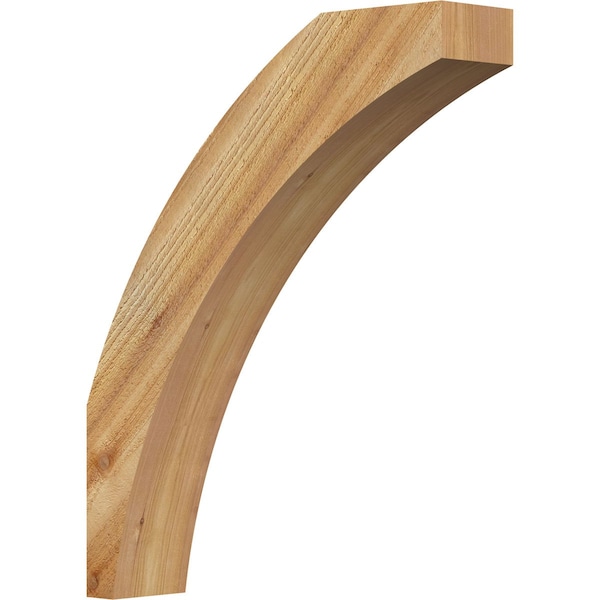 Ekena Millwork 4"W x 18"D x 22"H Thorton Rough Sawn Knee Brace, Western Red Cedar BRC04X18X22THR00RWR - main